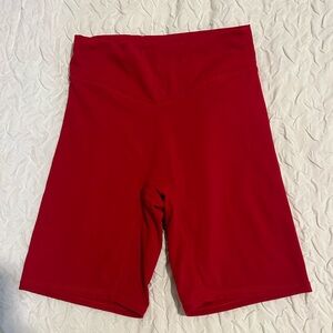 Vitality Red Biker Shorts XS